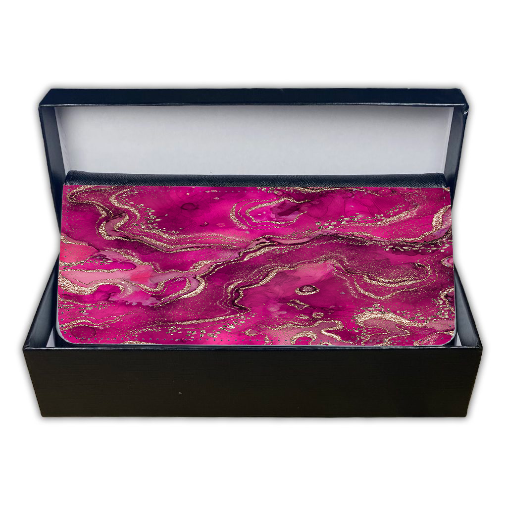 LADIES PURSE/WALLET BLACK - HOT PINK & GOLD - 4 Design Options