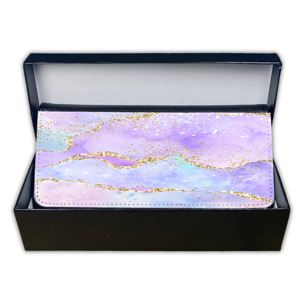 LADIES PURSE/WALLET BLACK - Pastel & Glitter - 6 Design Options