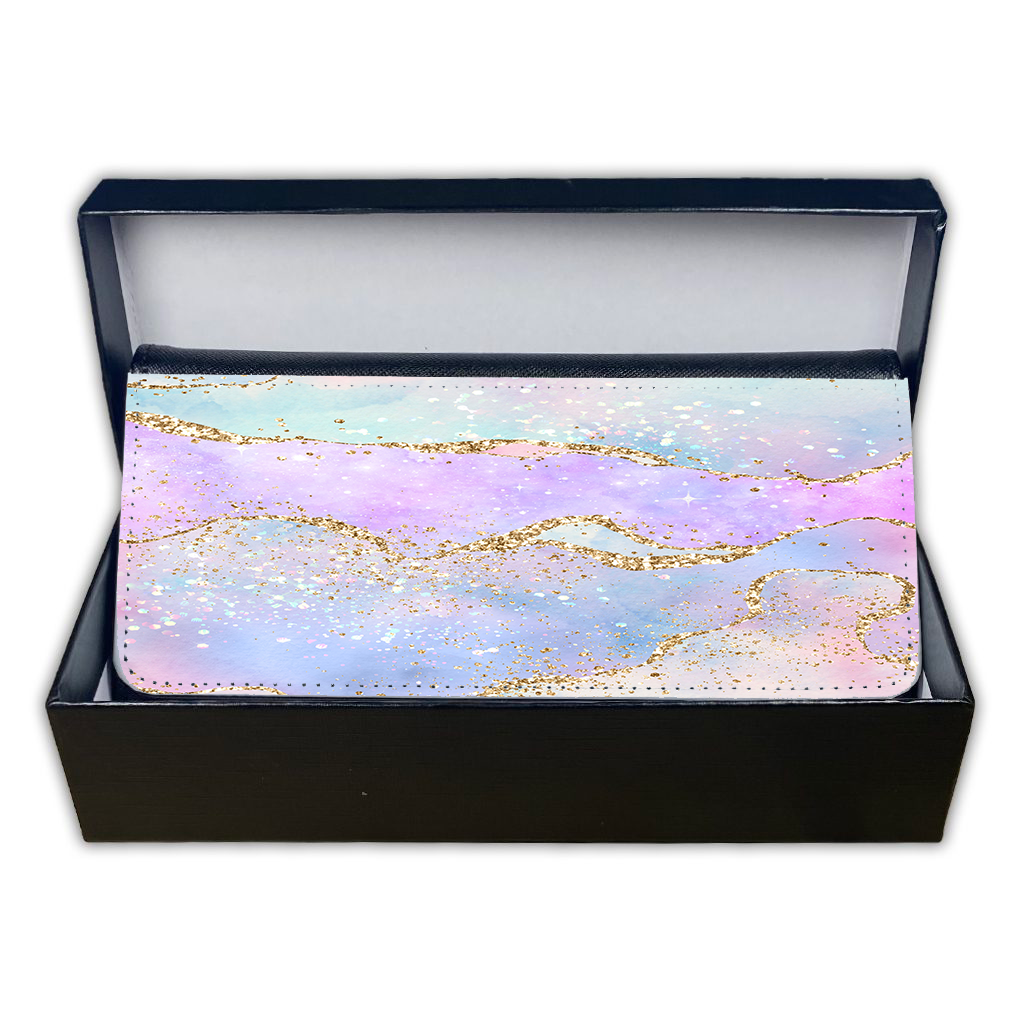 LADIES PURSE/WALLET BLACK - Pastel & Glitter 2