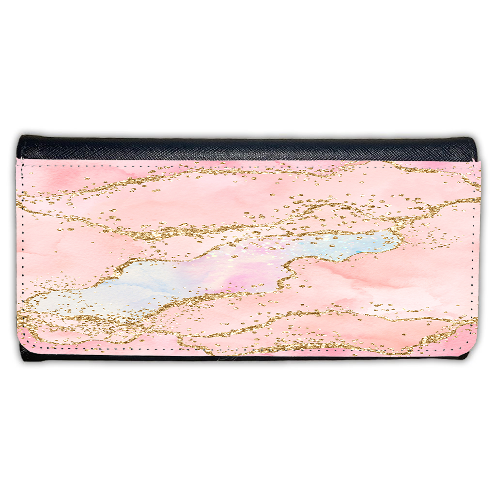 LADIES PURSE/WALLET BLACK - Pastel & Glitter 3