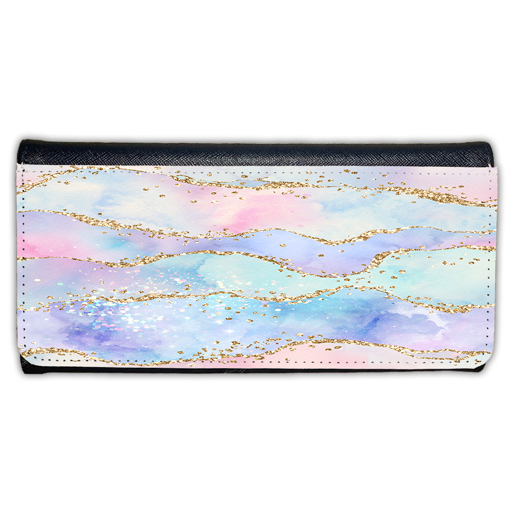 LADIES PURSE/WALLET BLACK - Pastel & Glitter 5