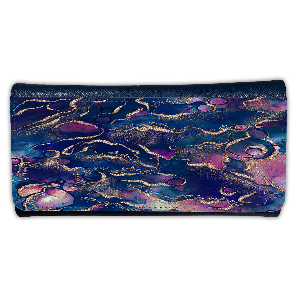 LADIES PURSE/WALLET NAVY - MERMAID & GOLD - 6 Design Options