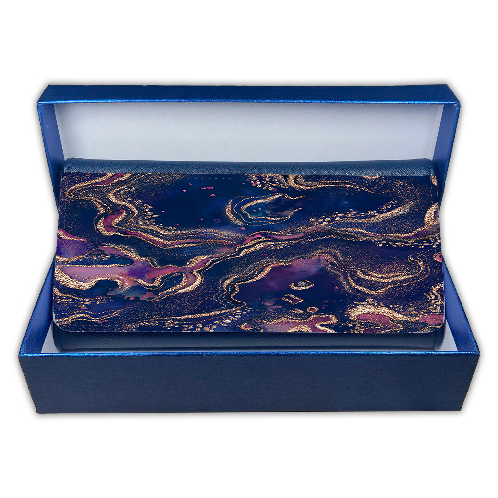 LADIES PURSE/WALLET NAVY - MERMAID & GOLD - 6 Design Options