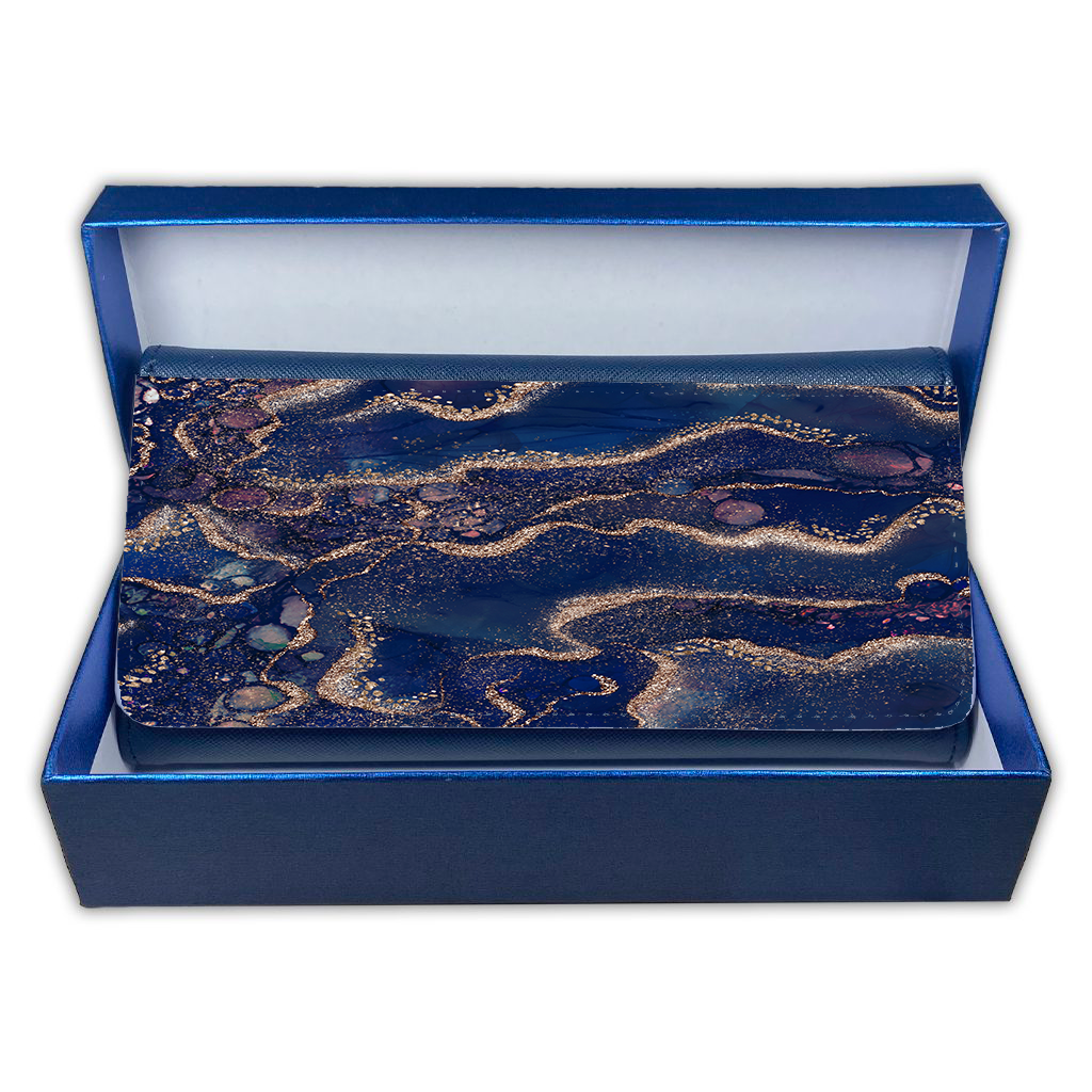 LADIES PURSE/WALLET NAVY - MERMAID & GOLD - 6 Design Options