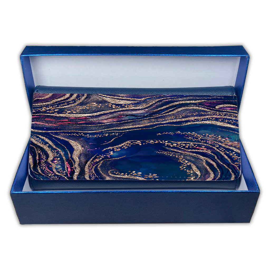 LADIES PURSE/WALLET NAVY - MERMAID & GOLD 6