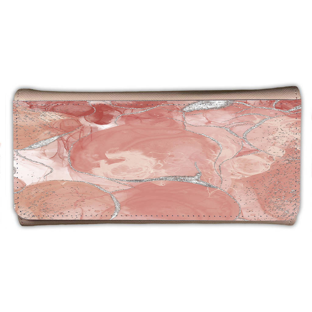 LADIES PURSE/WALLET PINK - Blush & Silver - 6 Design Options
