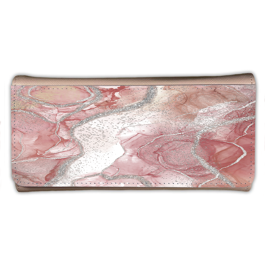LADIES PURSE/WALLET PINK - Blush & Silver 2