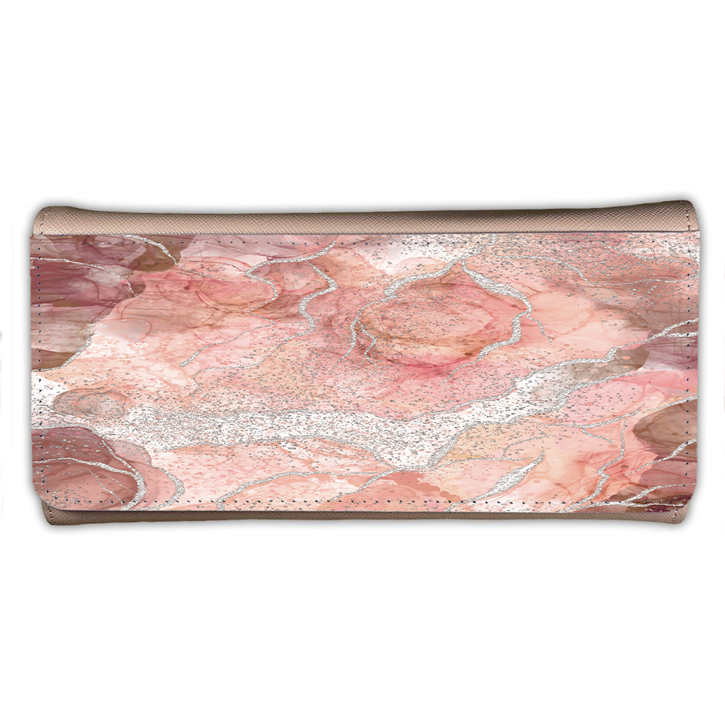 LADIES PURSE/WALLET PINK - Blush & Silver - 6 Design Options