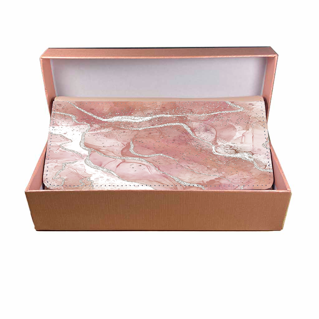 LADIES PURSE/WALLET PINK - Blush & Silver 5