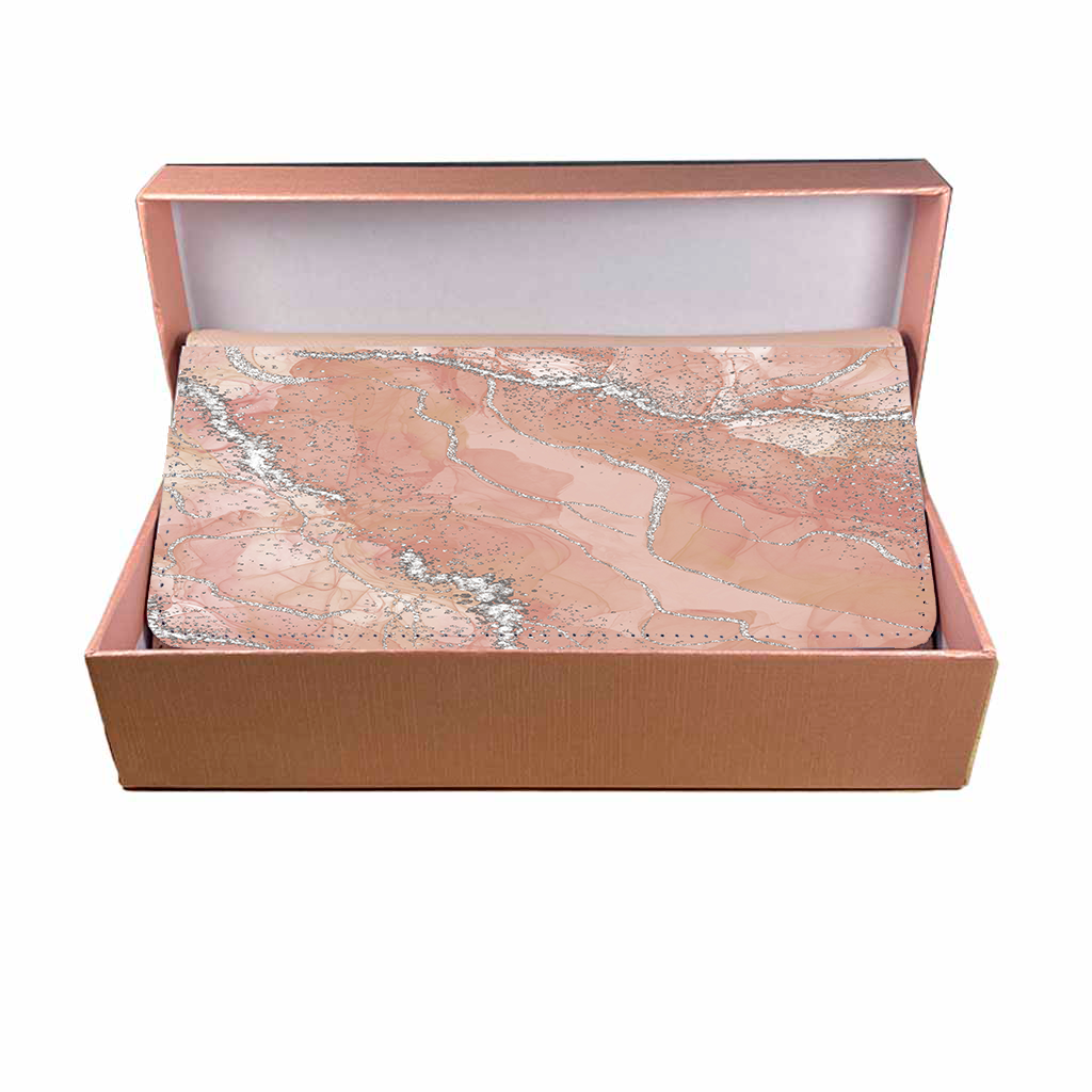 LADIES PURSE/WALLET PINK - Blush & Silver 6