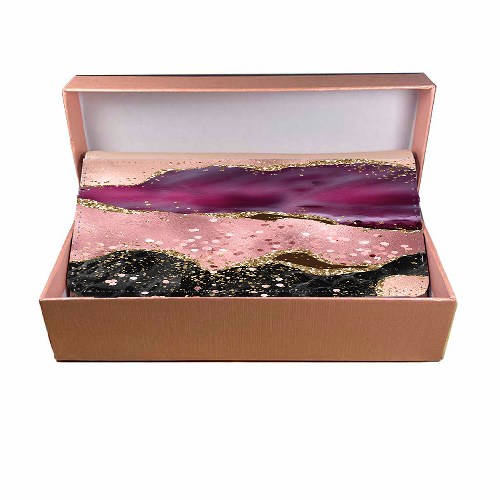 LADIES PURSE/WALLET PINK - Pink & Glitter 2
