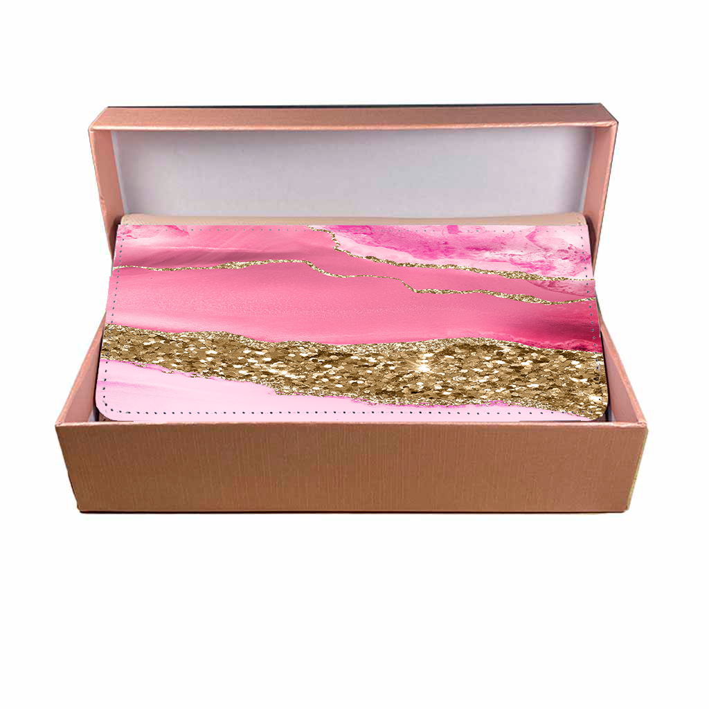 LADIES PURSE/WALLET PINK - Dusty Pink & Glitter 6