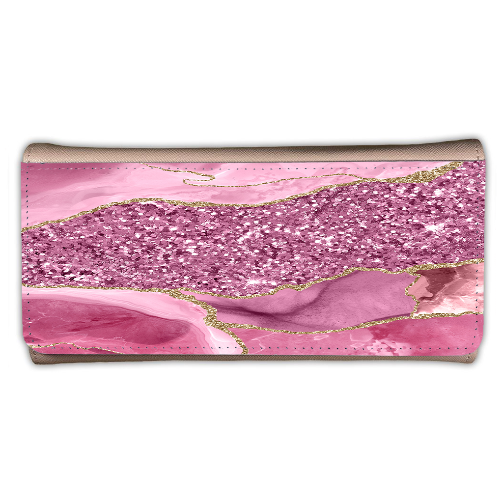 LADIES PURSE/WALLET PINK - Dusty Pink & Glitter 3