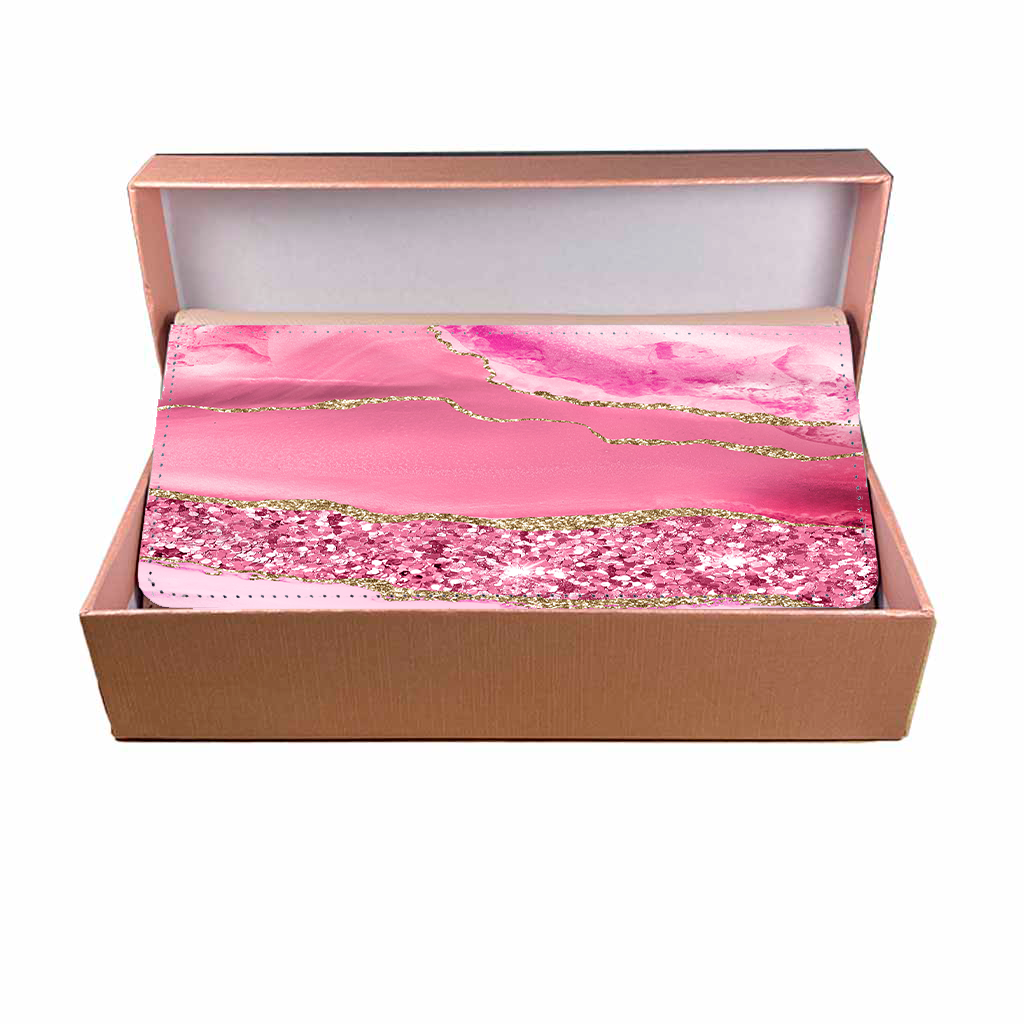 LADIES PURSE/WALLET PINK - Dusty Pink & Glitter 4