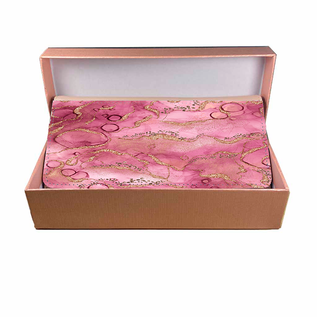 LADIES PURSE/WALLET PINK - Pink & Gold - 6 Design Options