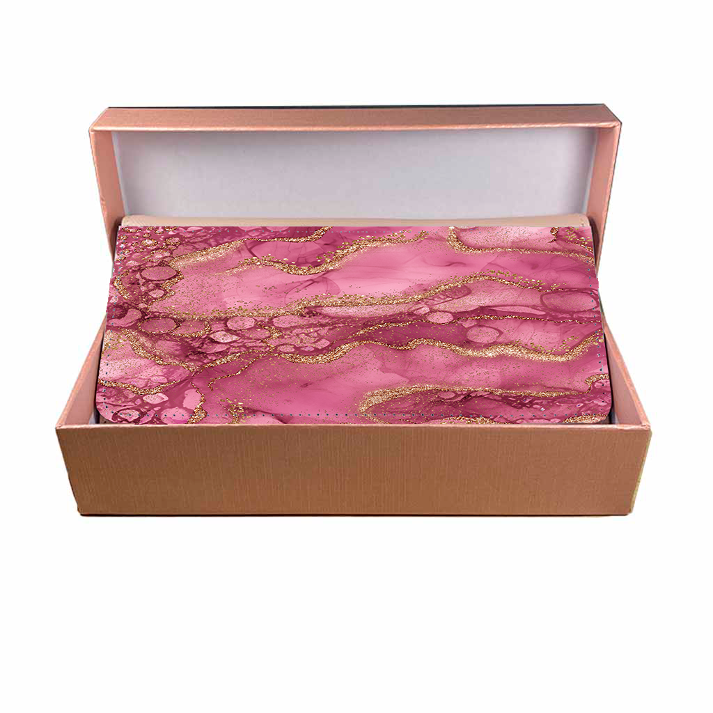 LADIES PURSE/WALLET PINK - Pink & Gold - 6 Design Options