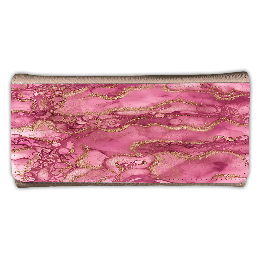 LADIES PURSE/WALLET PINK - Pink & Gold - 6 Design Options