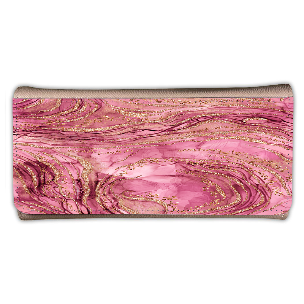 LADIES PURSE/WALLET PINK - Pink & Gold - 6 Design Options