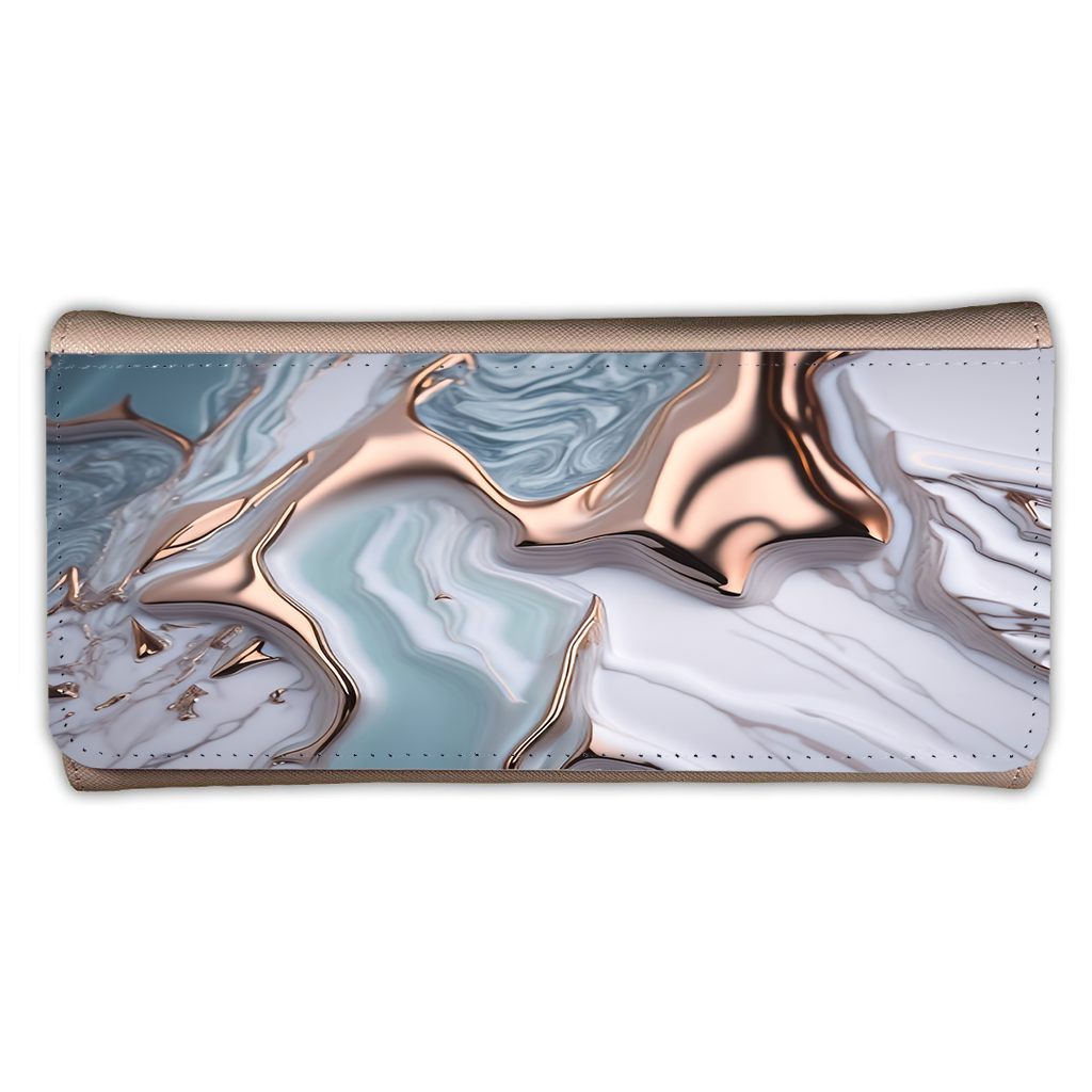 LADIES PURSE/WALLET PINK - Mint & Pink Marble - 6 Design Options