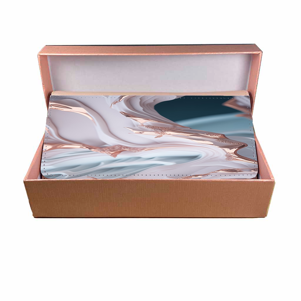 LADIES PURSE/WALLET PINK - Mint & Pink Marble - 6 Design Options