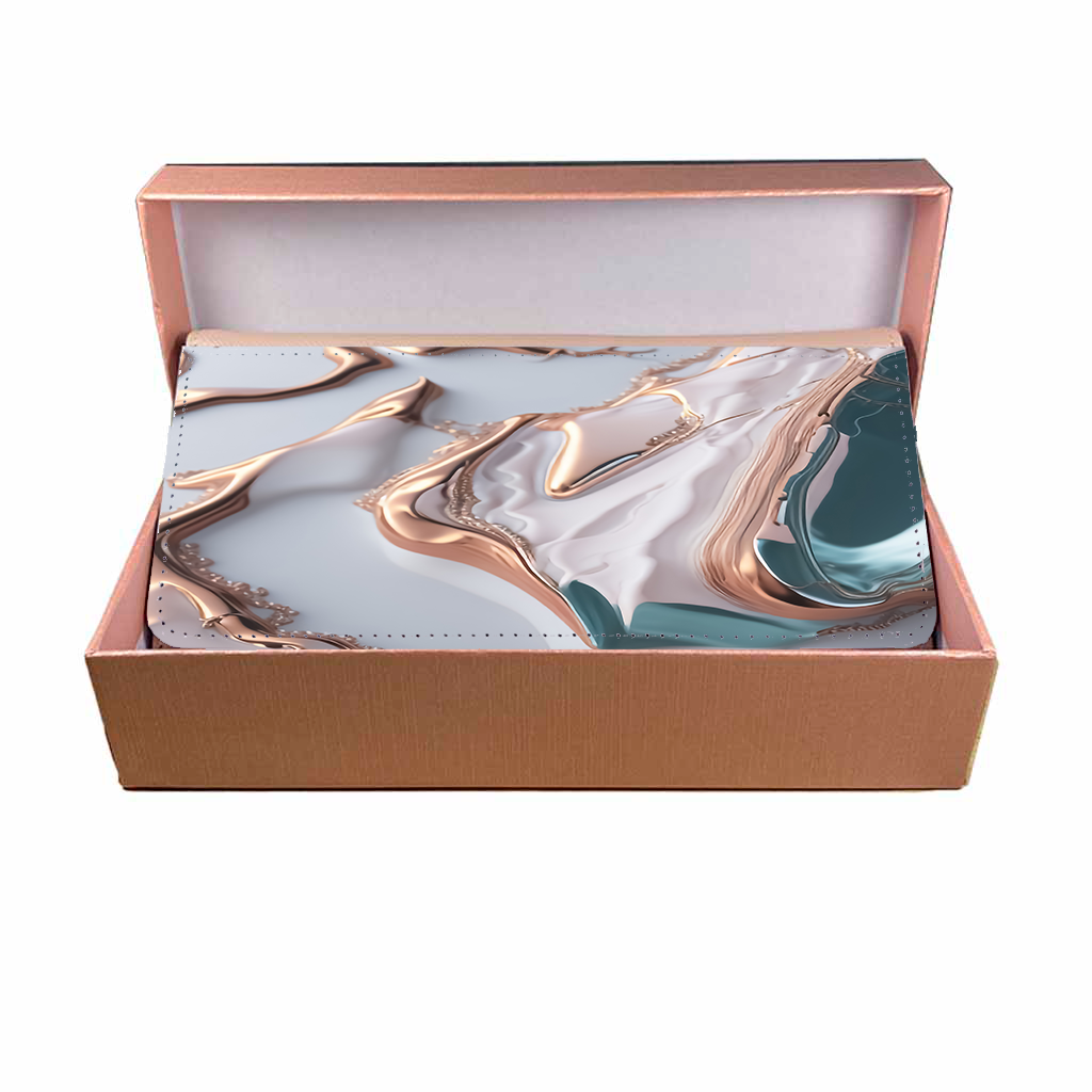 LADIES PURSE/WALLET PINK - Mint & Pink Marble - 6 Design Options