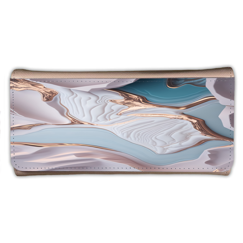 LADIES PURSE/WALLET PINK - Mint & Pink Marble - 6 Design Options