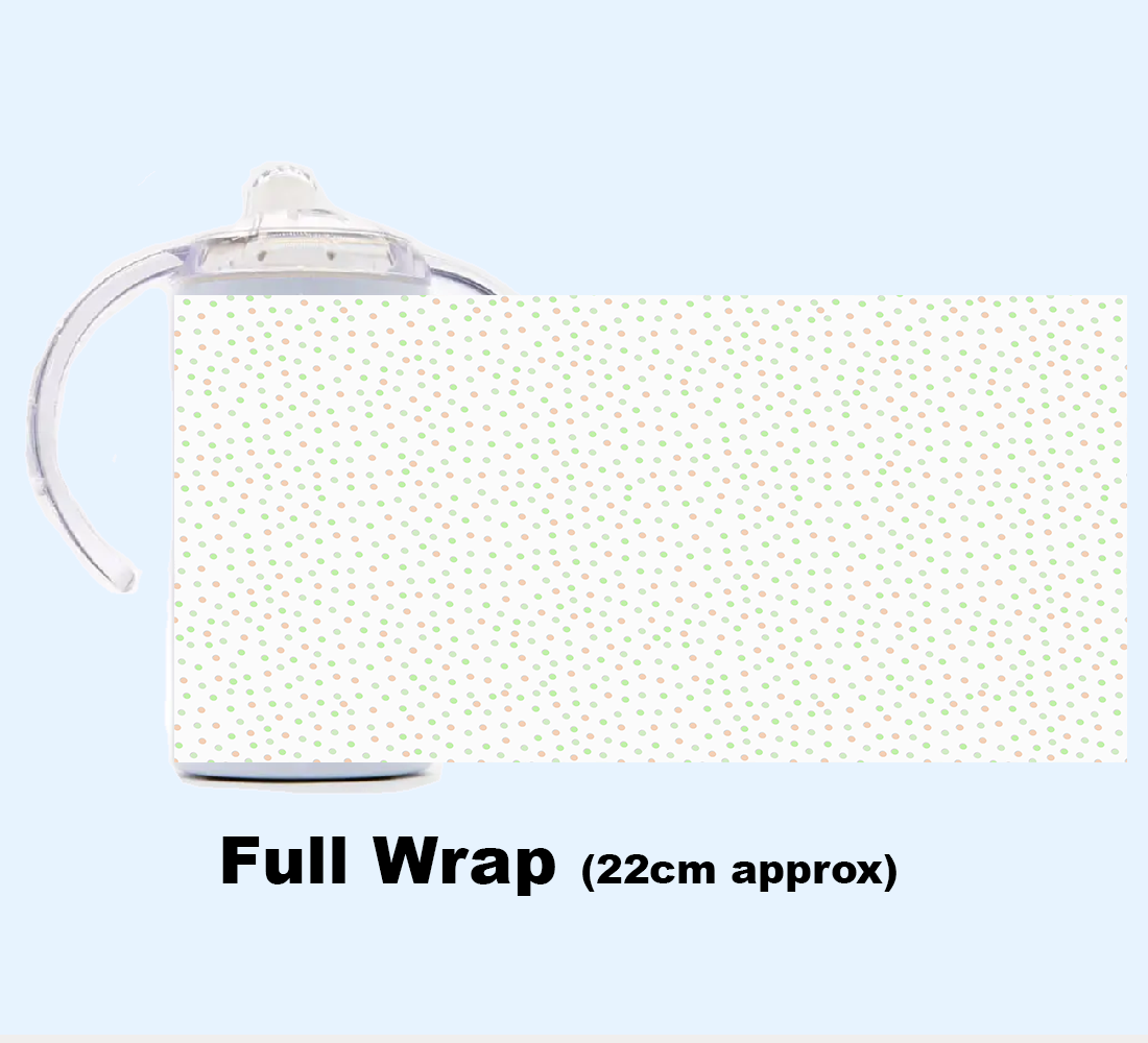 Sippy Cup - JUNGLE ANIMALS FLORAL WREATH