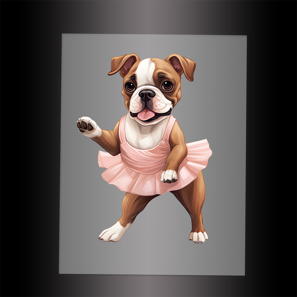 (DTF-10803) BALLERINA BOXER - Garment Transfer