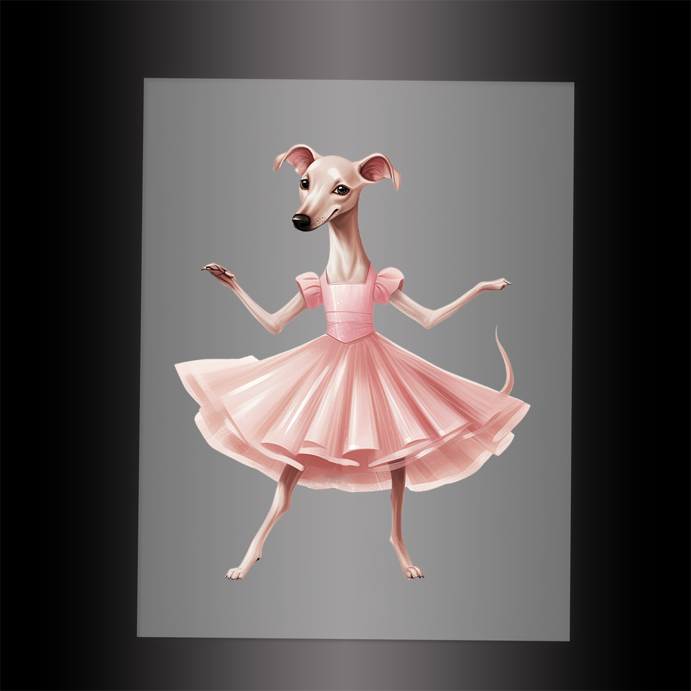 (DTF-10822) BALLERINA WHIPPET - Garment Transfer