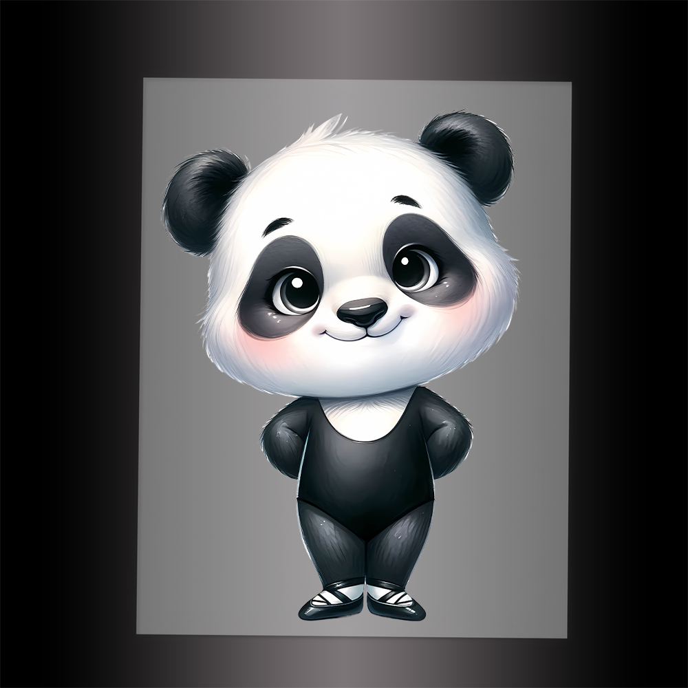 (DTF-11857) BALLERINA PANDA- Garment Transfer