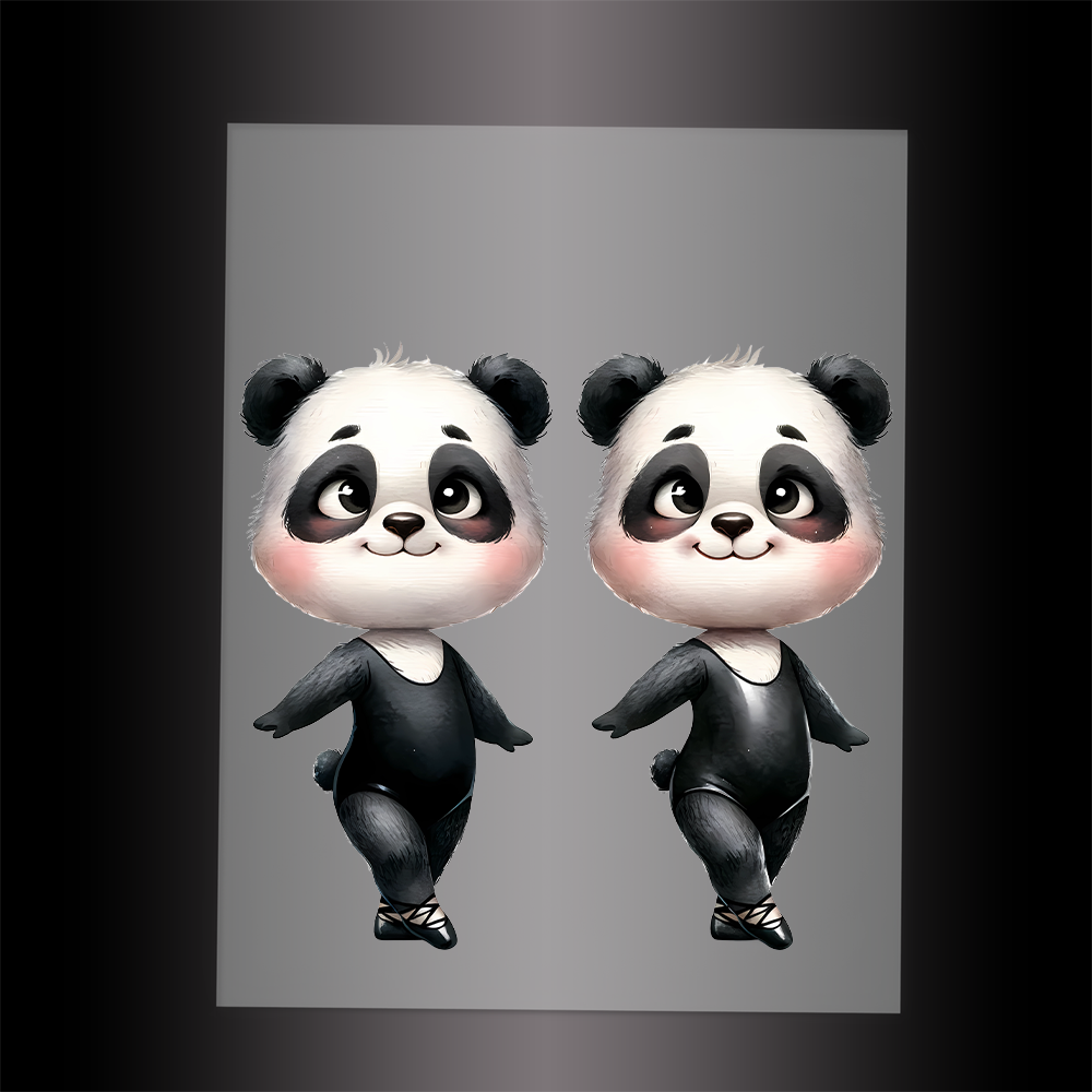 (DTF-11872) BALLERINA PANDA- Garment Transfer