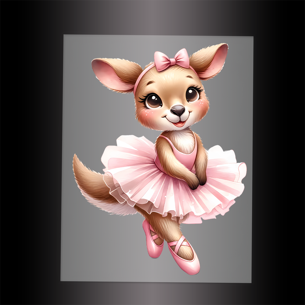 (DTF-12800) BALLERINA KANGAROO - Garment Transfer
