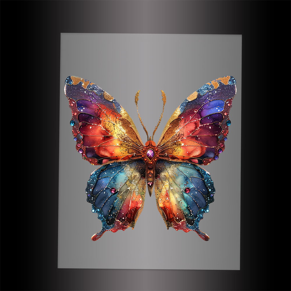 (DTF-GLIT008) GLITTER BUTTERFLY - Garment Transfer