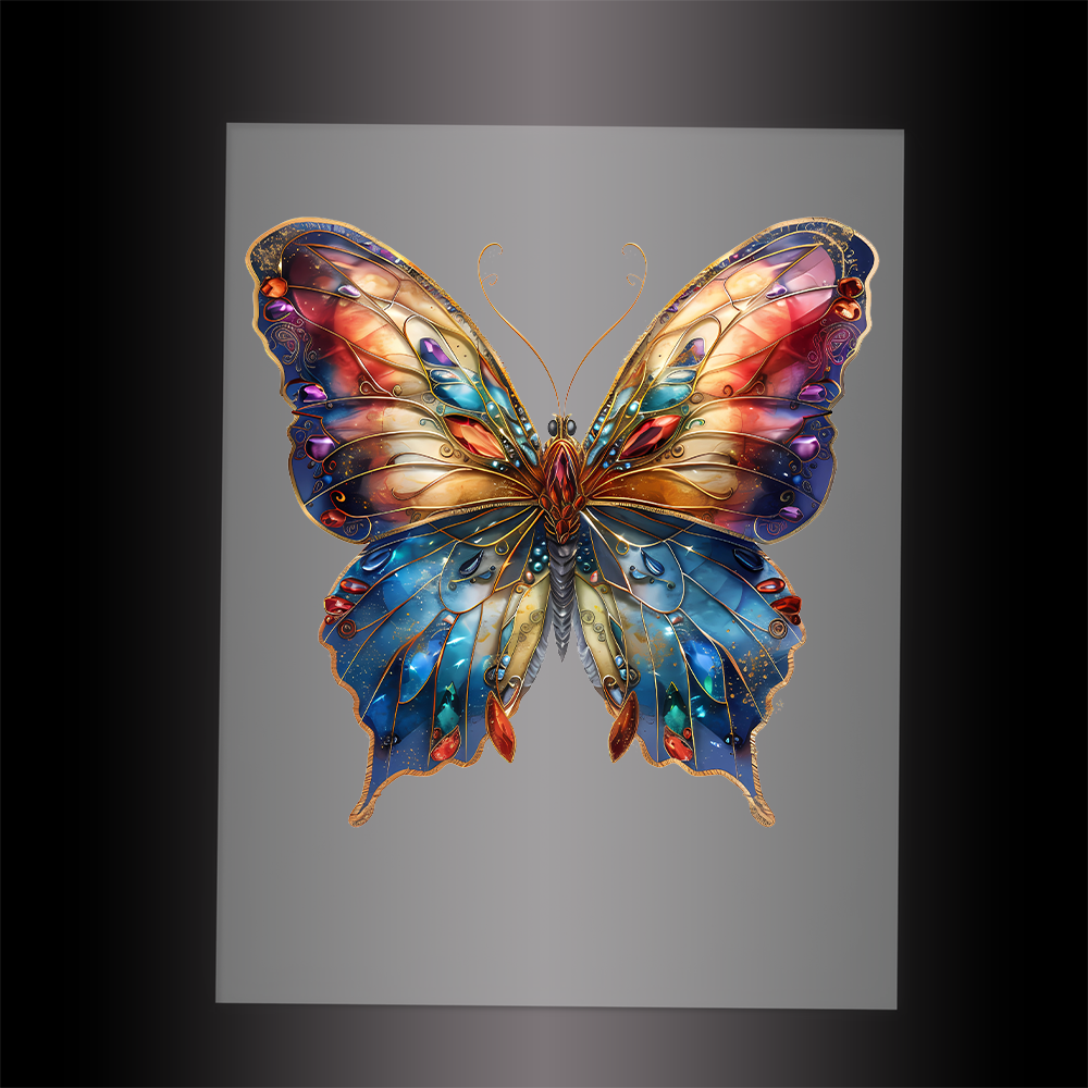 (DTF-GLIT013) GLITTER BUTTERFLY - Garment Transfer