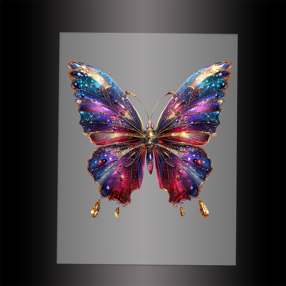 (DTF-GLIT015) GLITTER BUTTERFLY - Garment Transfer
