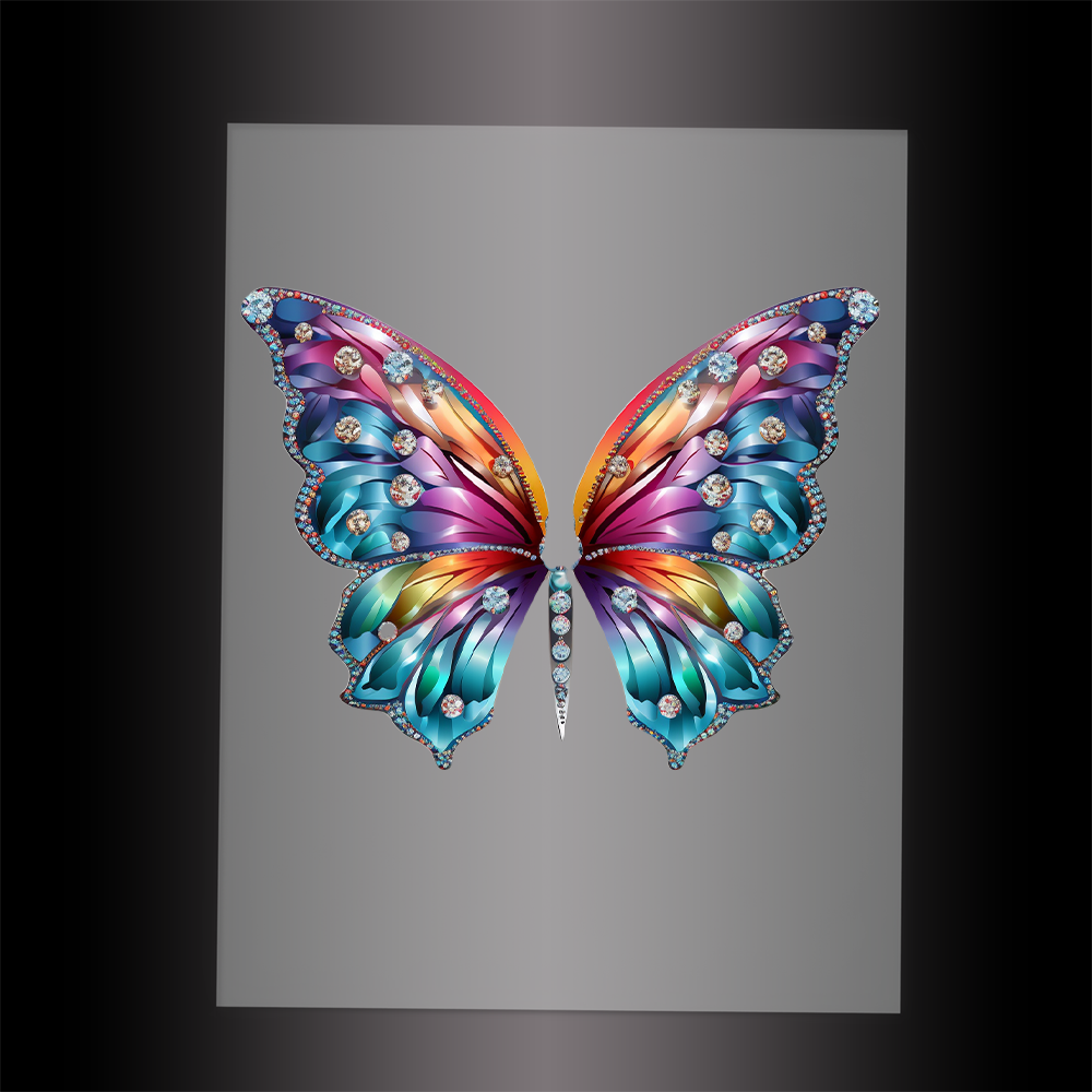 (DTF-GLIT035) BEJEWELED BUTTERFLY - Garment Transfer