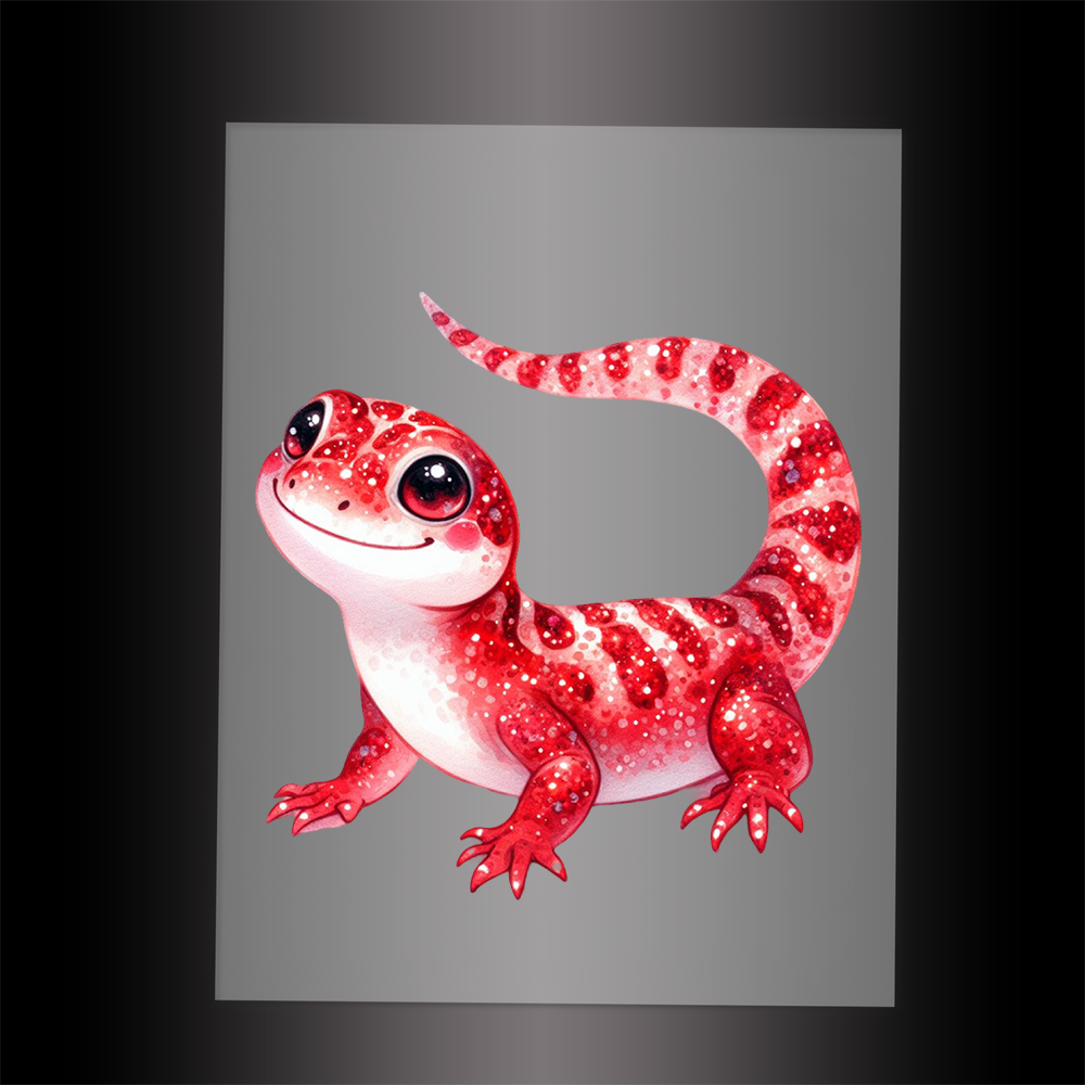 (DTF-GLIT1250) GLITTER LIZARD - Garment Transfer