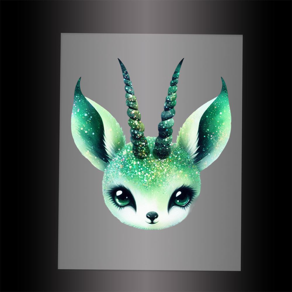 (DTF-GLIT978) GLITTER ORYX - Garment Transfer