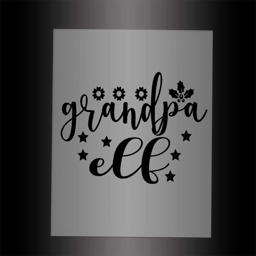 (DTF-X5143) GRANDPA ELF - Garment Transfer