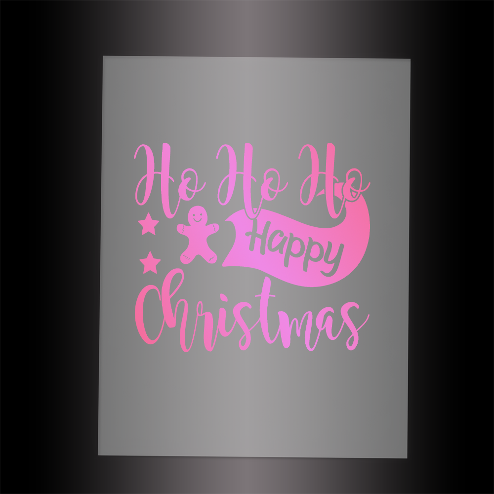 (DTF-X5160) HO HO HO HAPPY CHRISTMAS- Garment Transfer