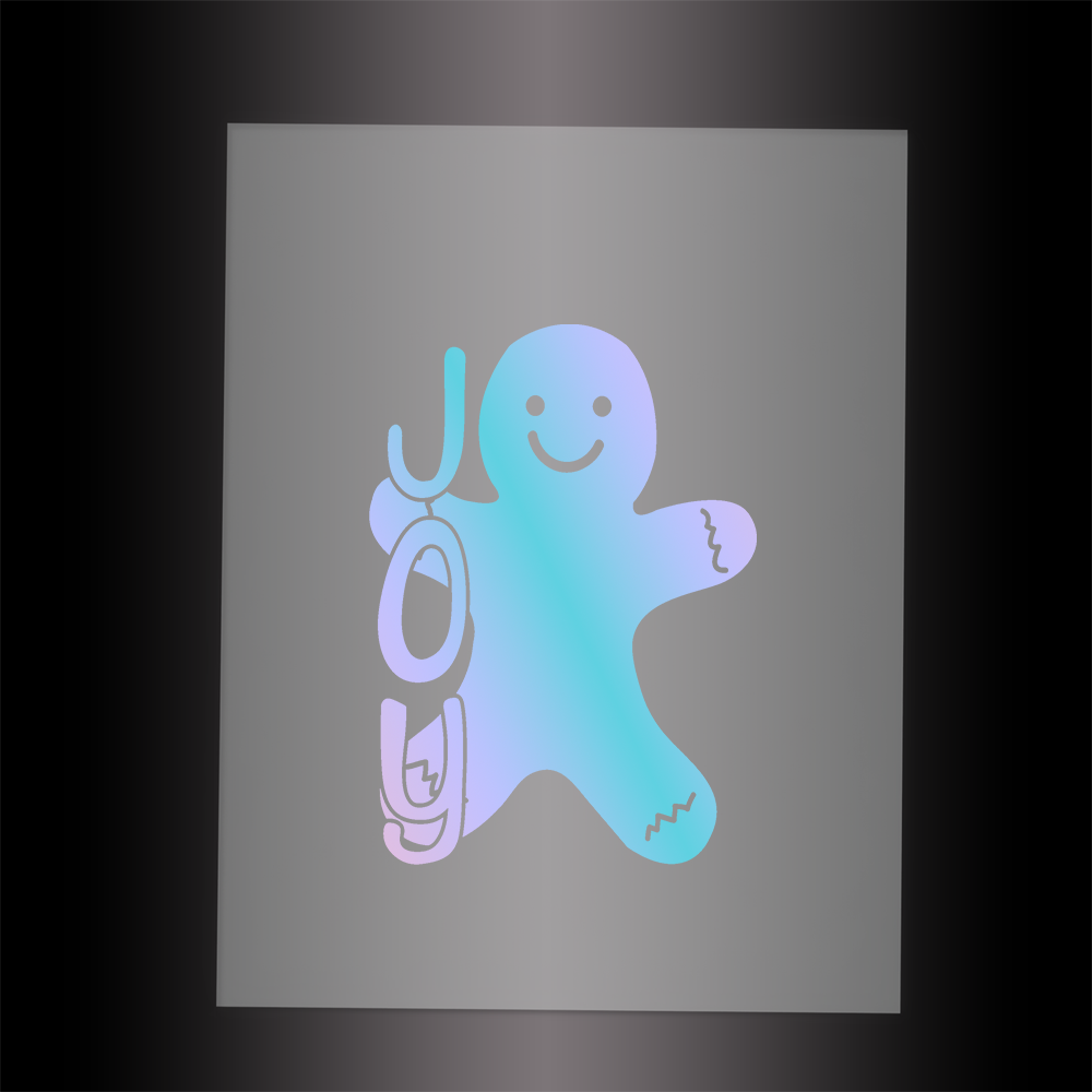 (DTF-X5225) JOY GINGERMAN - Garment Transfer