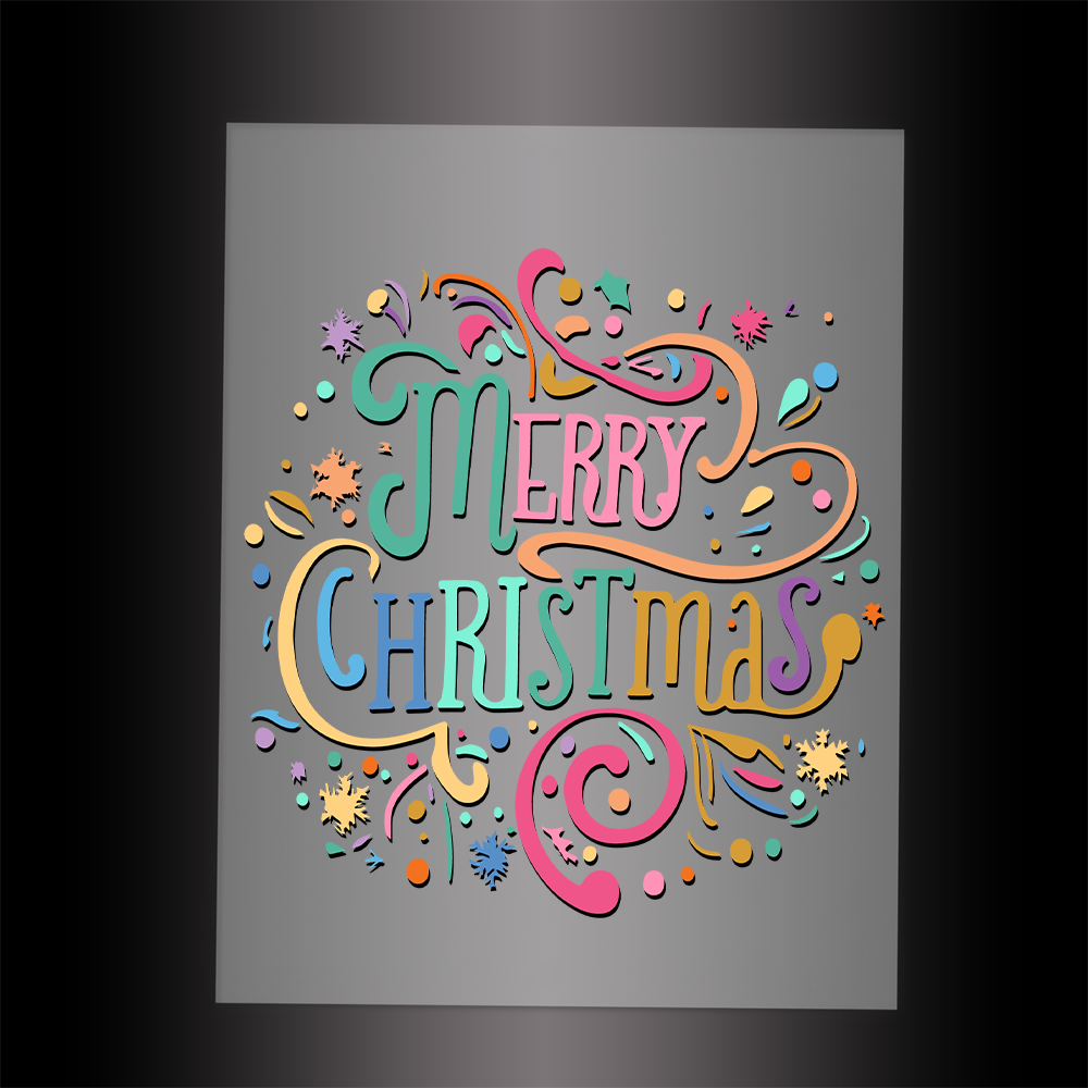 (DTF-X5256) MERRY CHRISTMAS - Garment Transfer