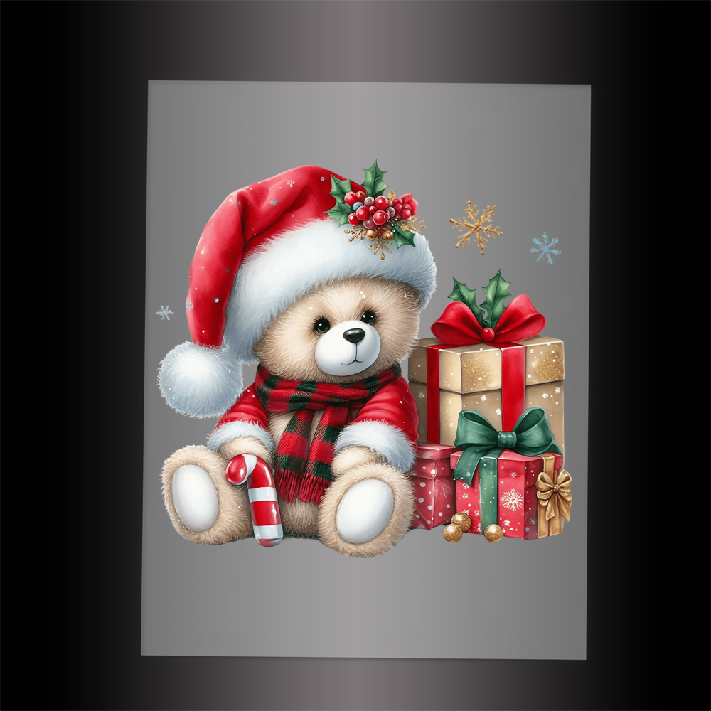 (DTF-XA002) BEARY CHRISTMAS - Garment Transfer