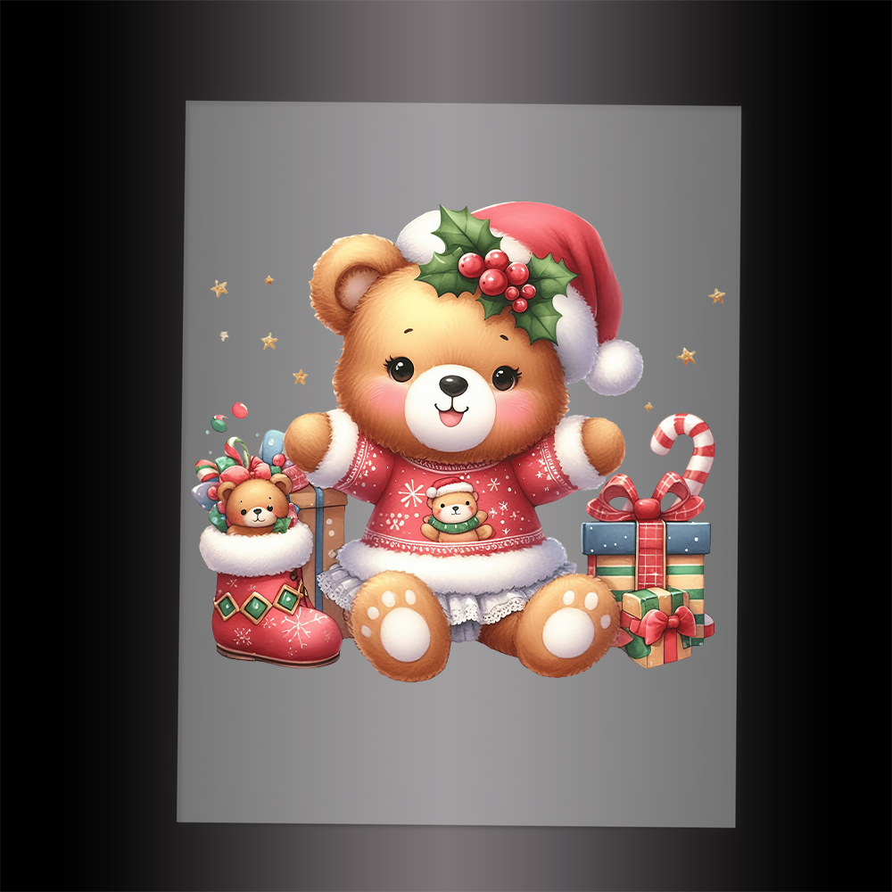 (DTF-XA009) BEARY CHRISTMAS - Garment Transfer