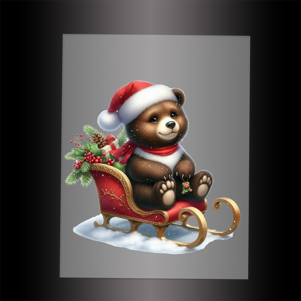 (DTF-XA122) BEARY CHRISTMAS - Garment Transfer