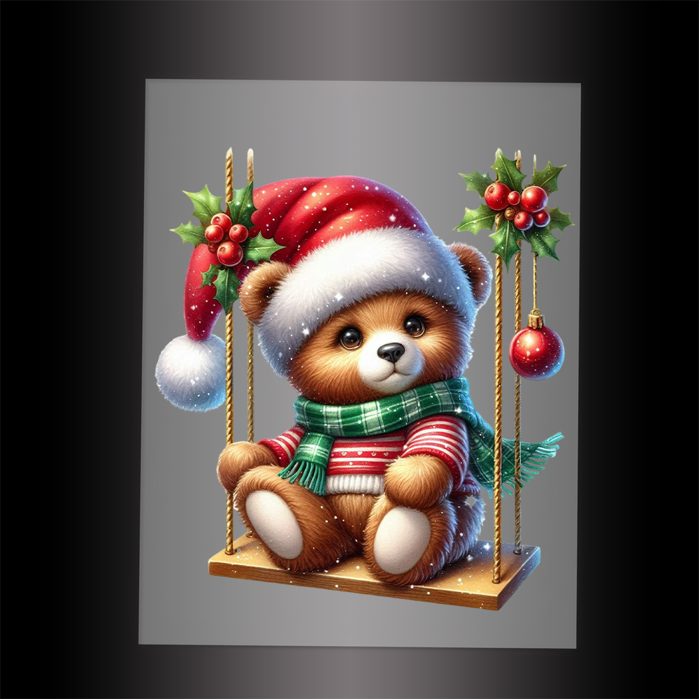 (DTF-XA128) BEARY CHRISTMAS - Garment Transfer