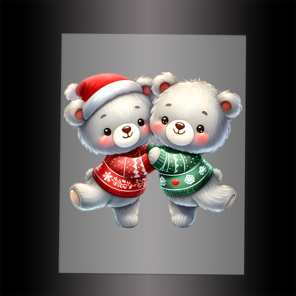 (DTF-XA143) BEARY CHRISTMAS - Garment Transfer