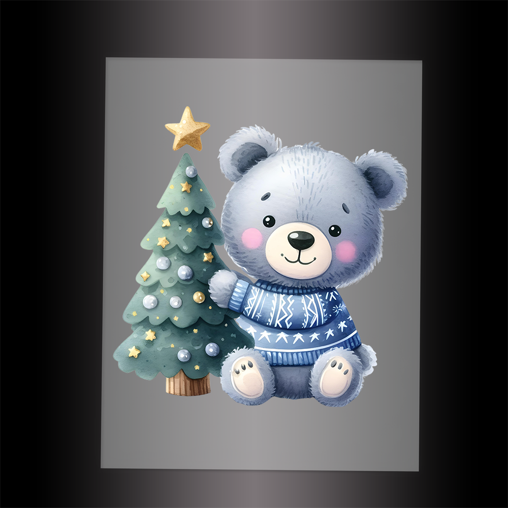 (DTF-XA157) BEARY CHRISTMAS - Garment Transfer