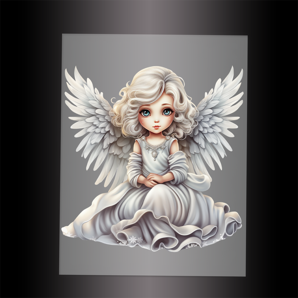 (DTF-XANG103) CHRISTMAS ANGEL - Garment Transfer