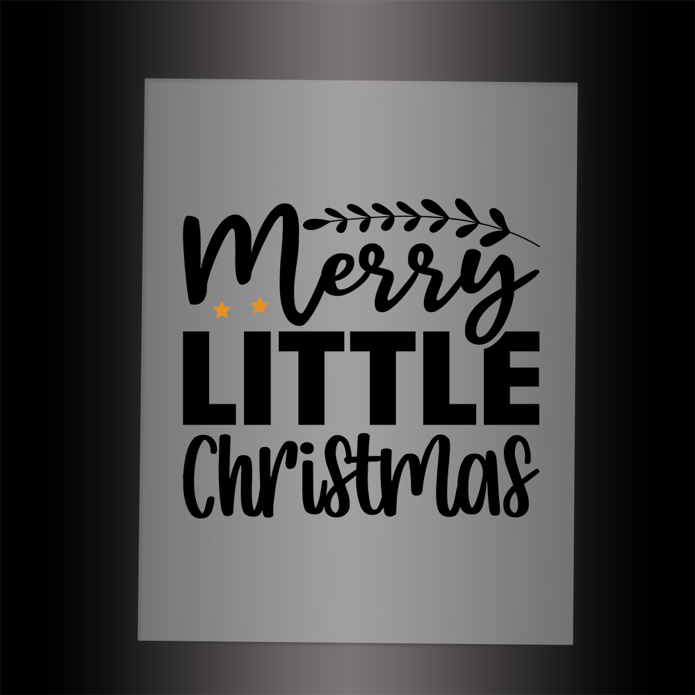 (DTF-XB036) MERRY LITTLE CHRISTMAS - Garment Transfer